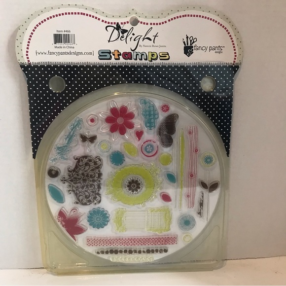 Delight clear acrylic stamps from Fancy Pants designs 30+ pcs - Picture 2 of 9